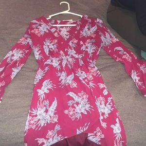 floral kimono style dress